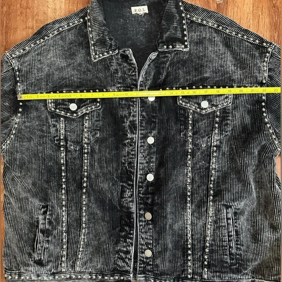 POL Black Corduroy Studded Jacket - Picture 5 of 15